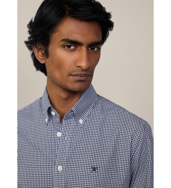 Hackett London Essential Gingham Shirt navy