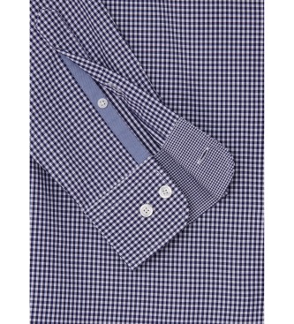 Hackett London Essential Gingham Hemd navy