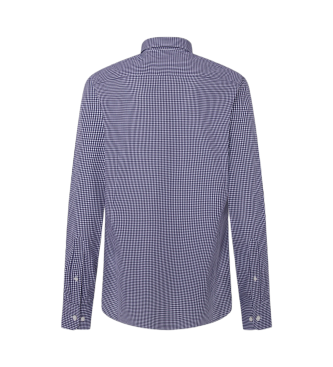 Hackett London Essential Gingham Shirt navy