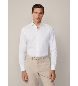 Hackett London Camisa Essential Texture blanco