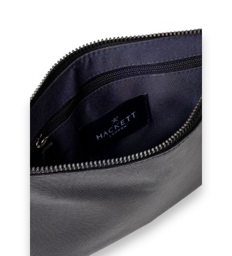 Hackett London Black multi-purpose leather bag