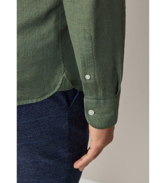 Hackett London Etemine green shirt