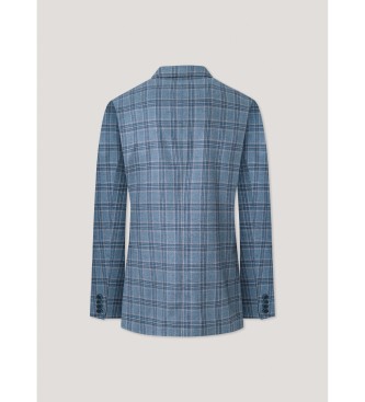 Hackett London Fancy Check Blazer blau