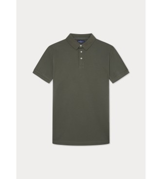 Hackett London Modna zielona koszulka polo