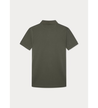 Hackett London Modieus groen poloshirt