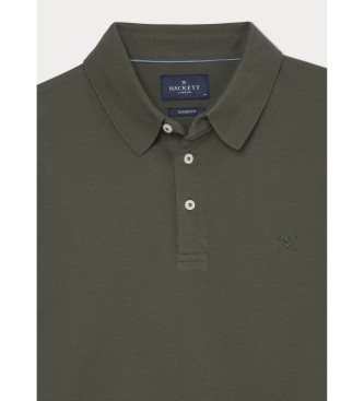 Hackett London Modna zielona koszulka polo