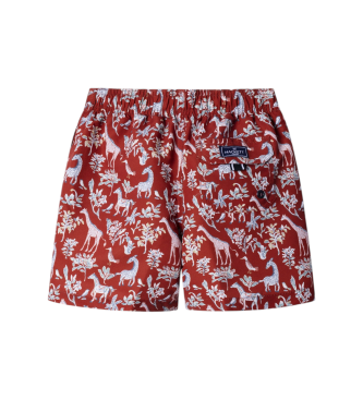 Hackett London Fato de banho Fauna vermelho