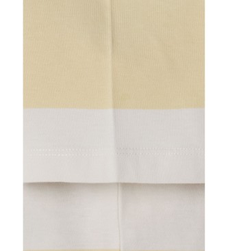 Hackett London T-shirt Festival Stripe giallo pastello