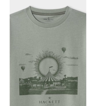 Hackett London Camiseta Festival verde