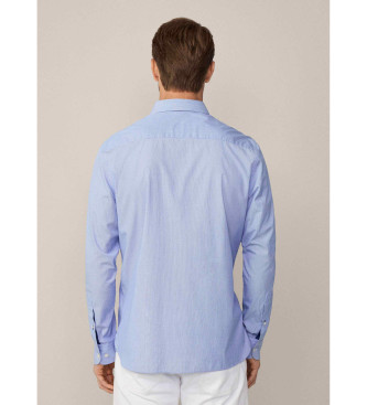 Hackett London Chemise raye de coupe classique, bleue