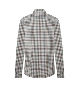 Hackett London Flanelowa koszula Gingham zielona