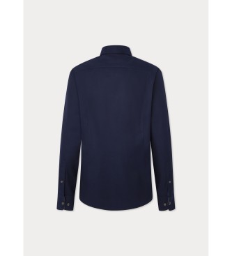 Hackett London Flanela marine overhemd