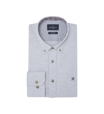 Hackett London Camisa Flannel Trim gris