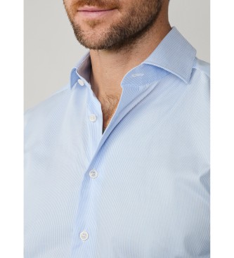 Hackett London Bengalisches Formalhemd blau