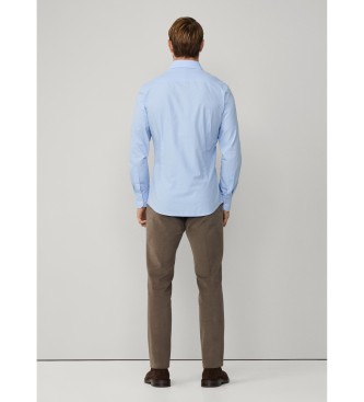 Hackett London Formal Gingham Shirt blue