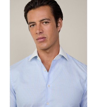 Hackett London Formales Oxford-Hemd blau