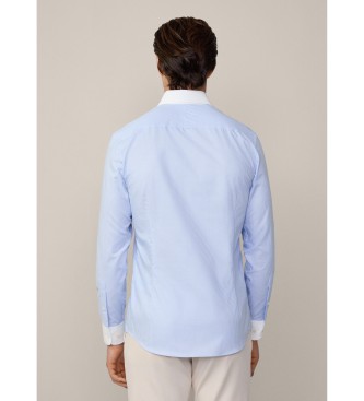 Hackett London Formales Oxford-Hemd blau