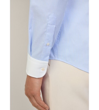 Hackett London Camisa Formal Oxford azul