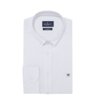 Hackett London Shirt met foulardprint wit 