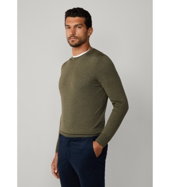 Hackett London Camisola de l merino verde