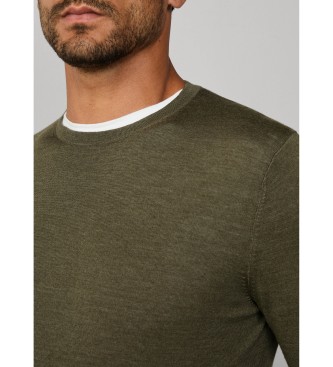 Hackett London Camisola de l merino verde