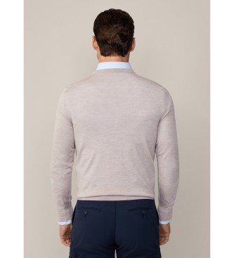 Hackett London Gmd Crew beige jumper