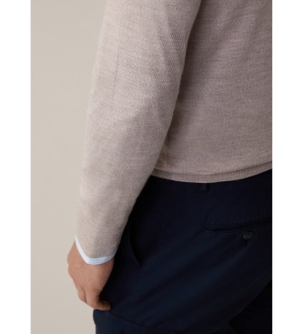 Hackett London Gmd Crew beige jumper