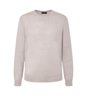 Hackett London Gmd Crew beige trje