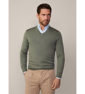 Hackett London Camisola verde Gmd V