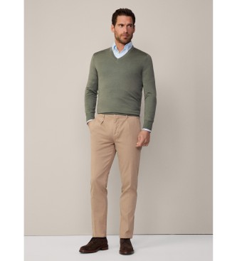 Hackett London Gmd V groene trui