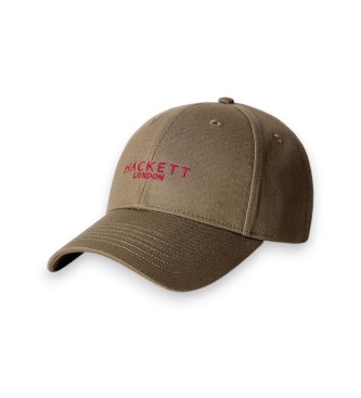 Hackett London Cappello Contrast Brand verde oliva