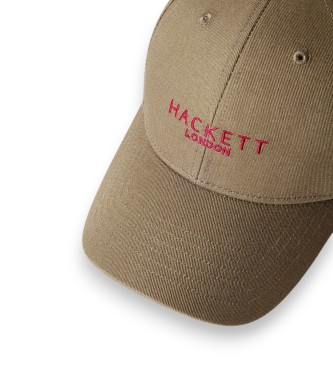 Hackett London Cappello Contrast Brand verde oliva