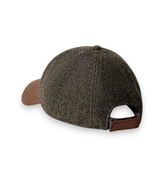 Hackett London Cappello Hbone Tartan verde