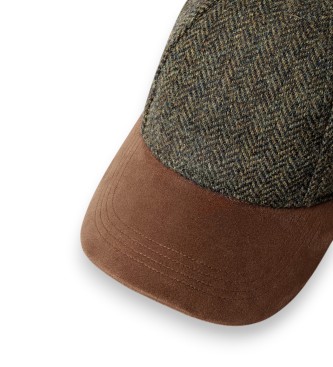 Hackett London Cappello Hbone Tartan verde