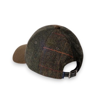 Hackett London Berretto patchwork verde