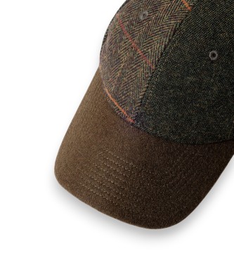 Hackett London Berretto patchwork verde