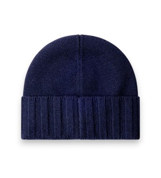 Hackett London Bonnet en cachemire marine