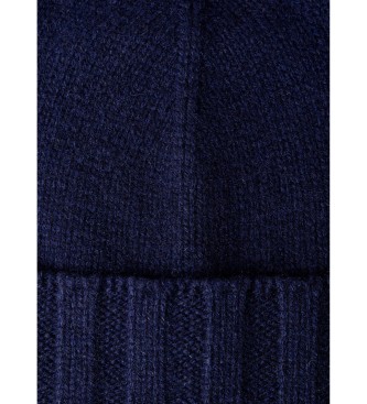 Hackett London Bonnet en cachemire marine
