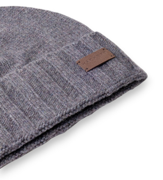 Hackett London Bonnet Cashmere gris