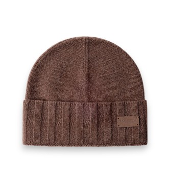 Hackett London Bonnet Cashmere marron