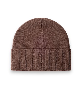 Hackett London Bonnet Cashmere marron