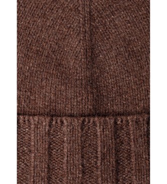 Hackett London Bonnet Cashmere marron