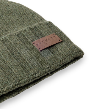 Hackett London Bonnet Cashmere vert olive