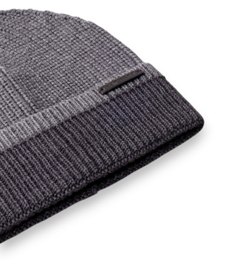 Hackett London Bonnet Merino gris