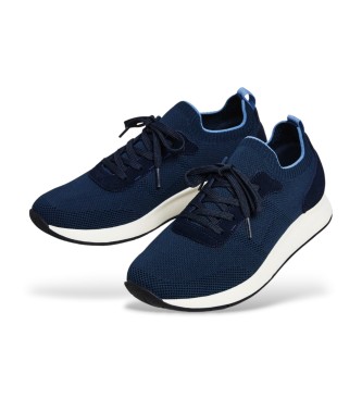 Hackett London Sneakers da corsa in maglia blu navy