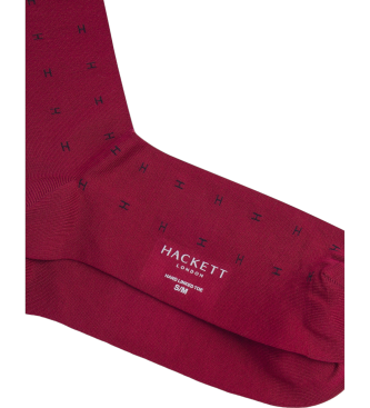 Hackett London Socks Print red