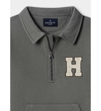 Hackett London H Zip Sweat vert