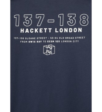 Hackett London Graphic T-shirt navy