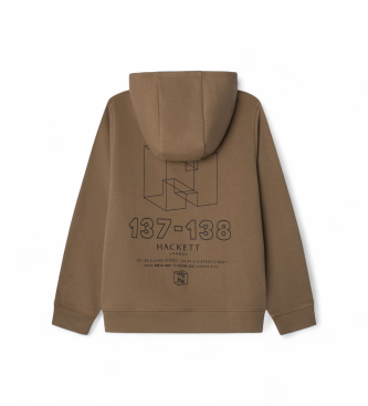 Hackett London Felpa Brown Box
