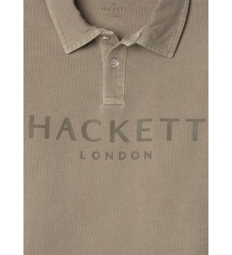 Hackett London Polo Marke beige